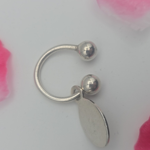 TIFFANY&CO. Silver 925 Return to Tiffany Oval Tag Key Ring (VERY GOOD)✨️🖤✨️ - Picture 8 of 8
